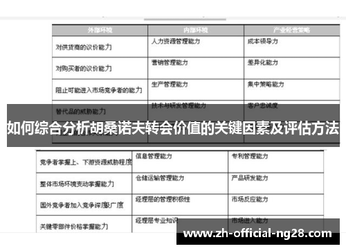 如何综合分析胡桑诺夫转会价值的关键因素及评估方法